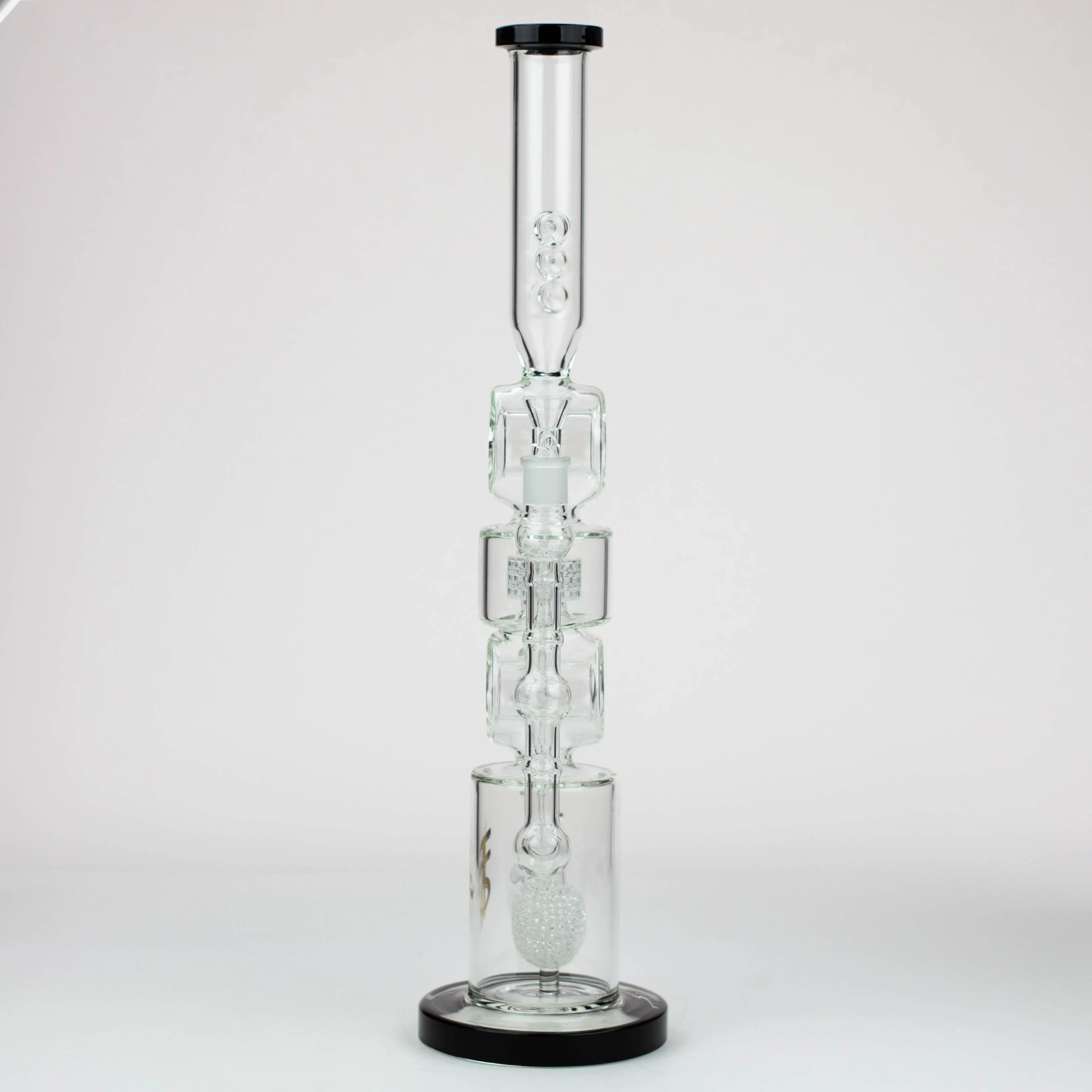 H2O Double Ring Glass Bong 21"