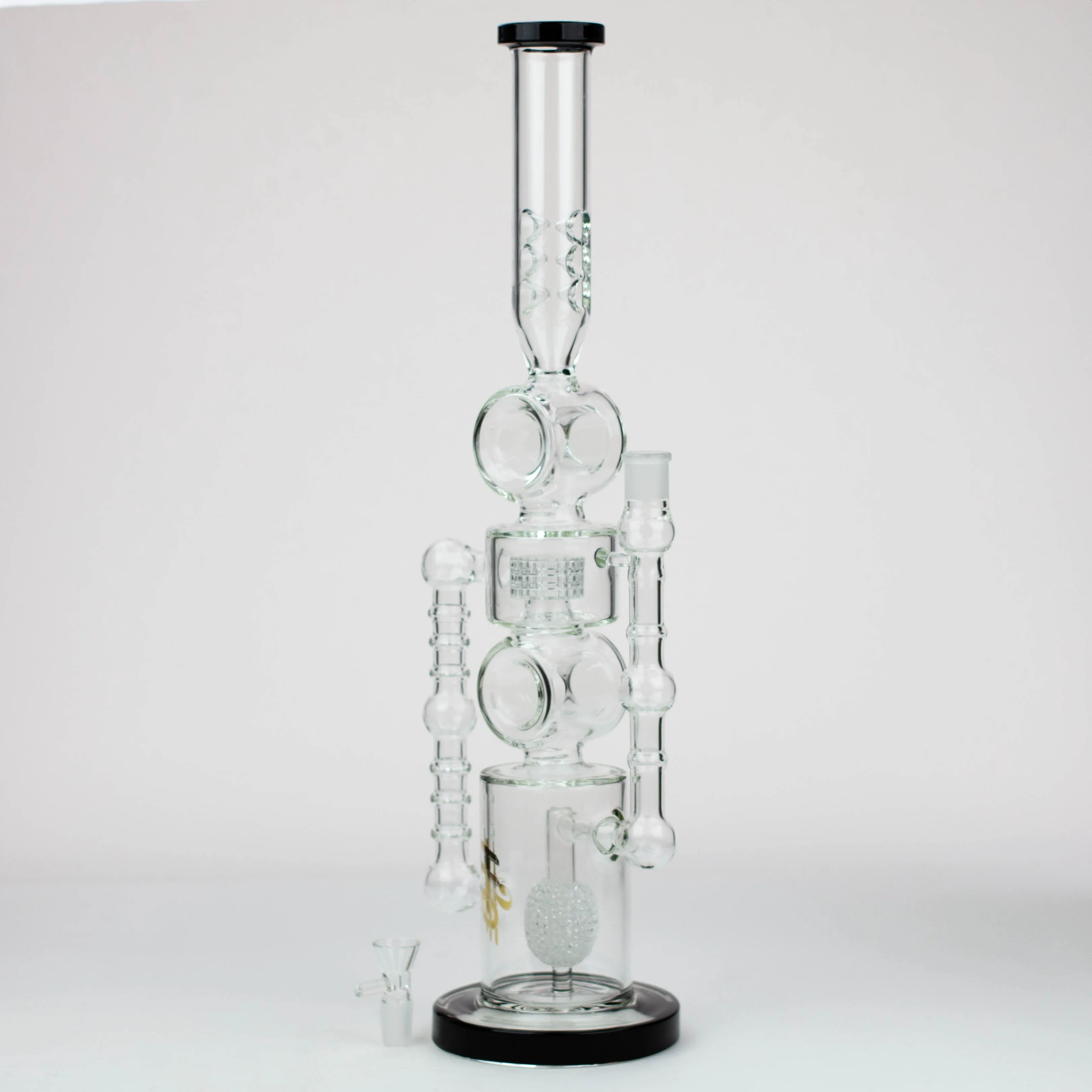 H2O Double Ring Glass Bong 21"