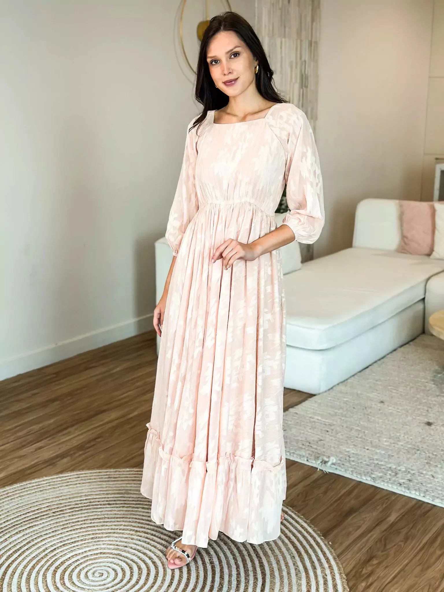 Ice Peach Long Dress