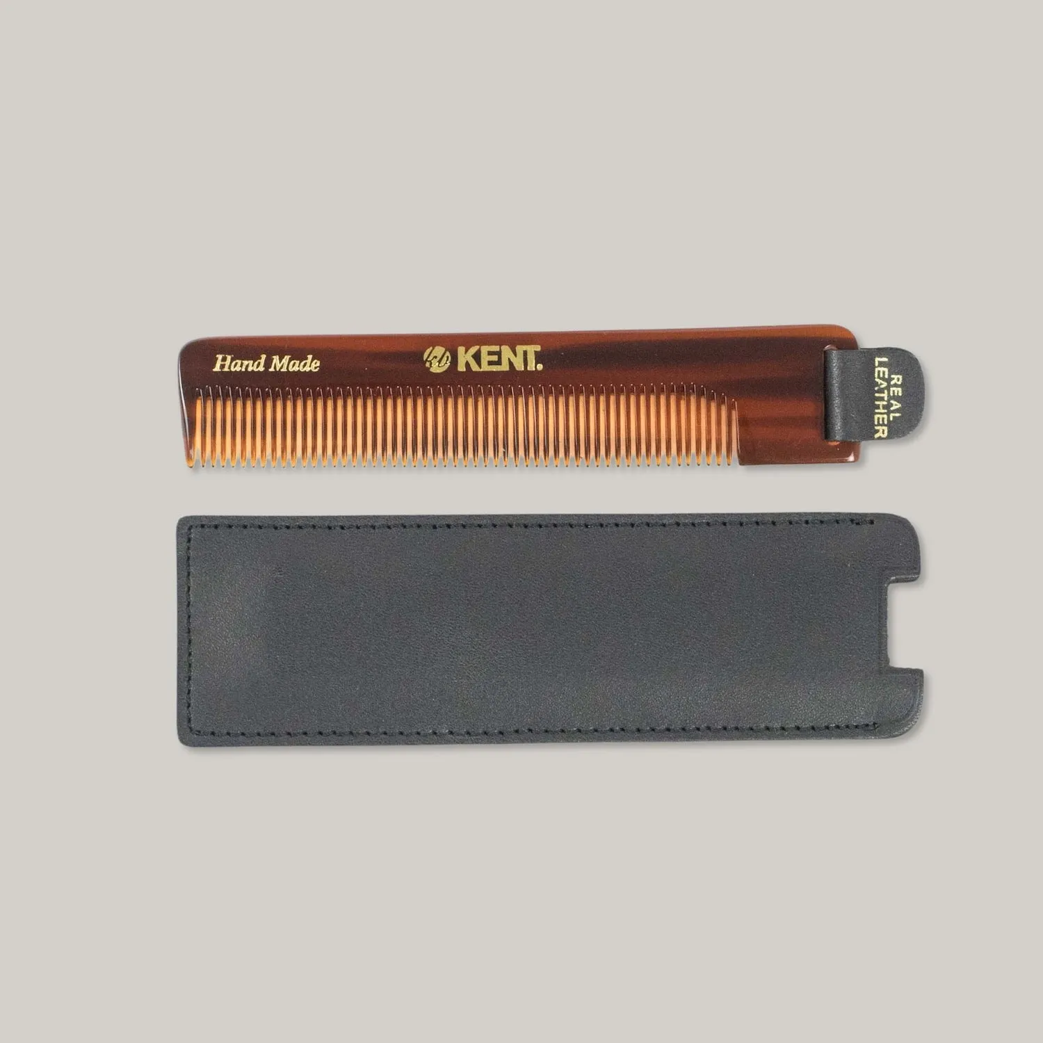 KENT COMB & LEATHER CASE