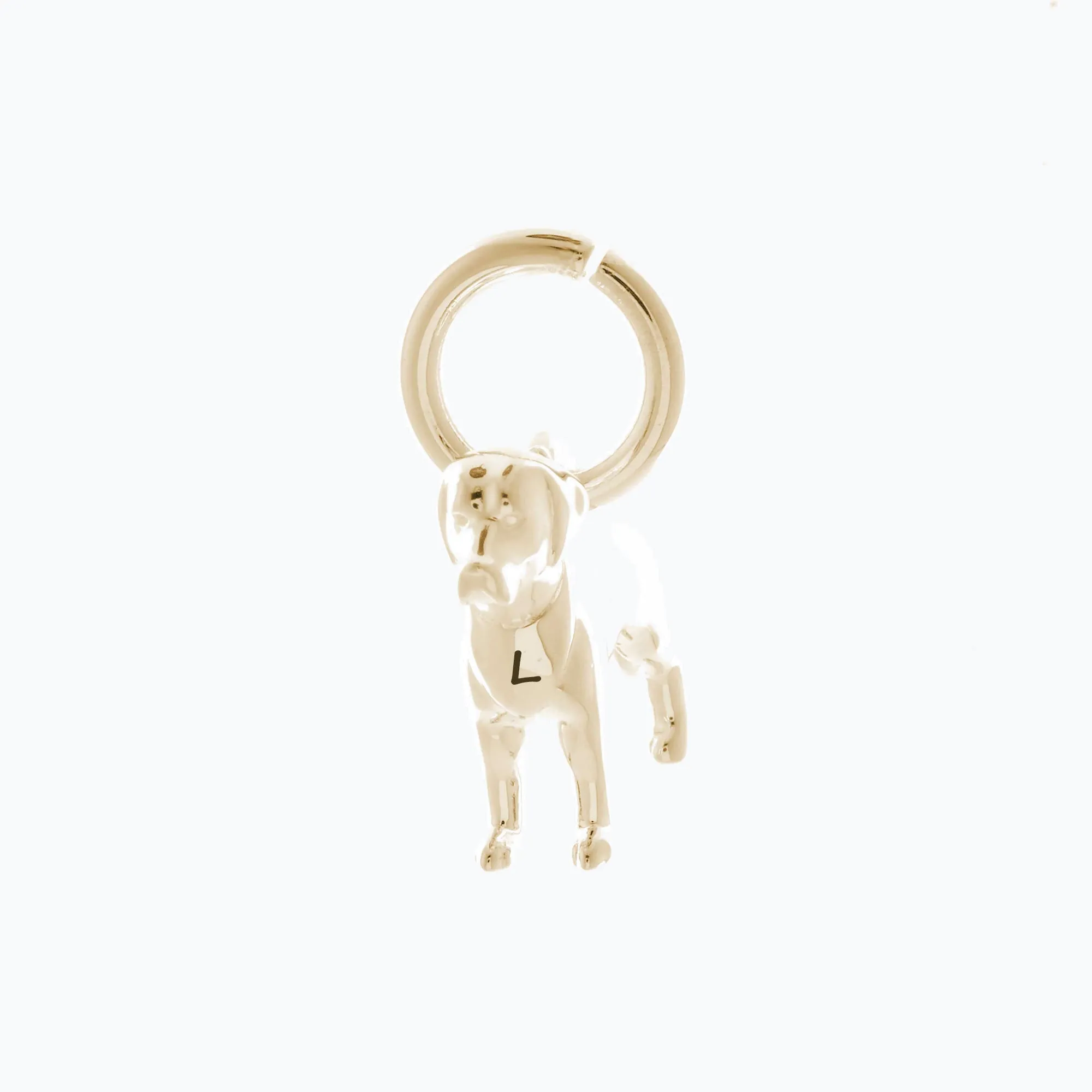 Labrador Solid Gold Dog Charm