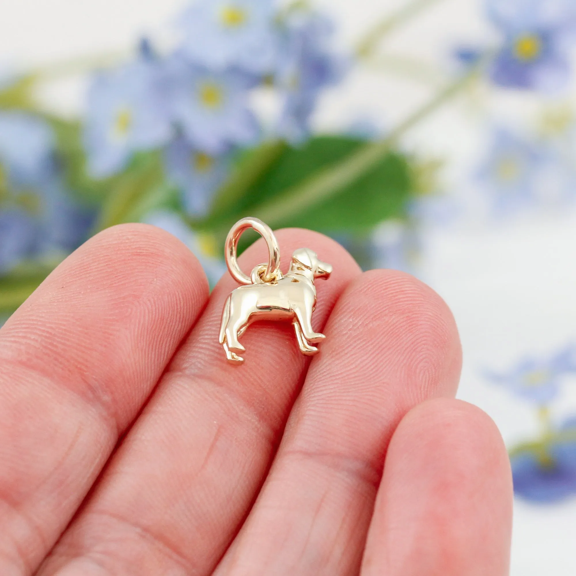 Labrador Solid Gold Dog Charm