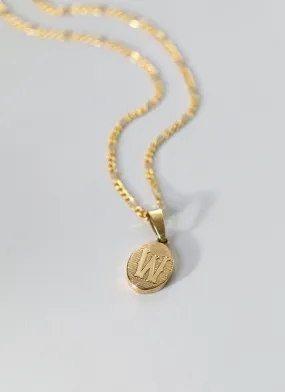 Laney alphabet signet charm 14k gold