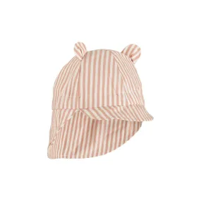 Liewood Gorm Stripe Sun Hat - Coral Blush / Creme De La Creme