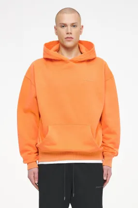 Logo Oversized Hoodie Vintage Washed Sunrise Orange Gum