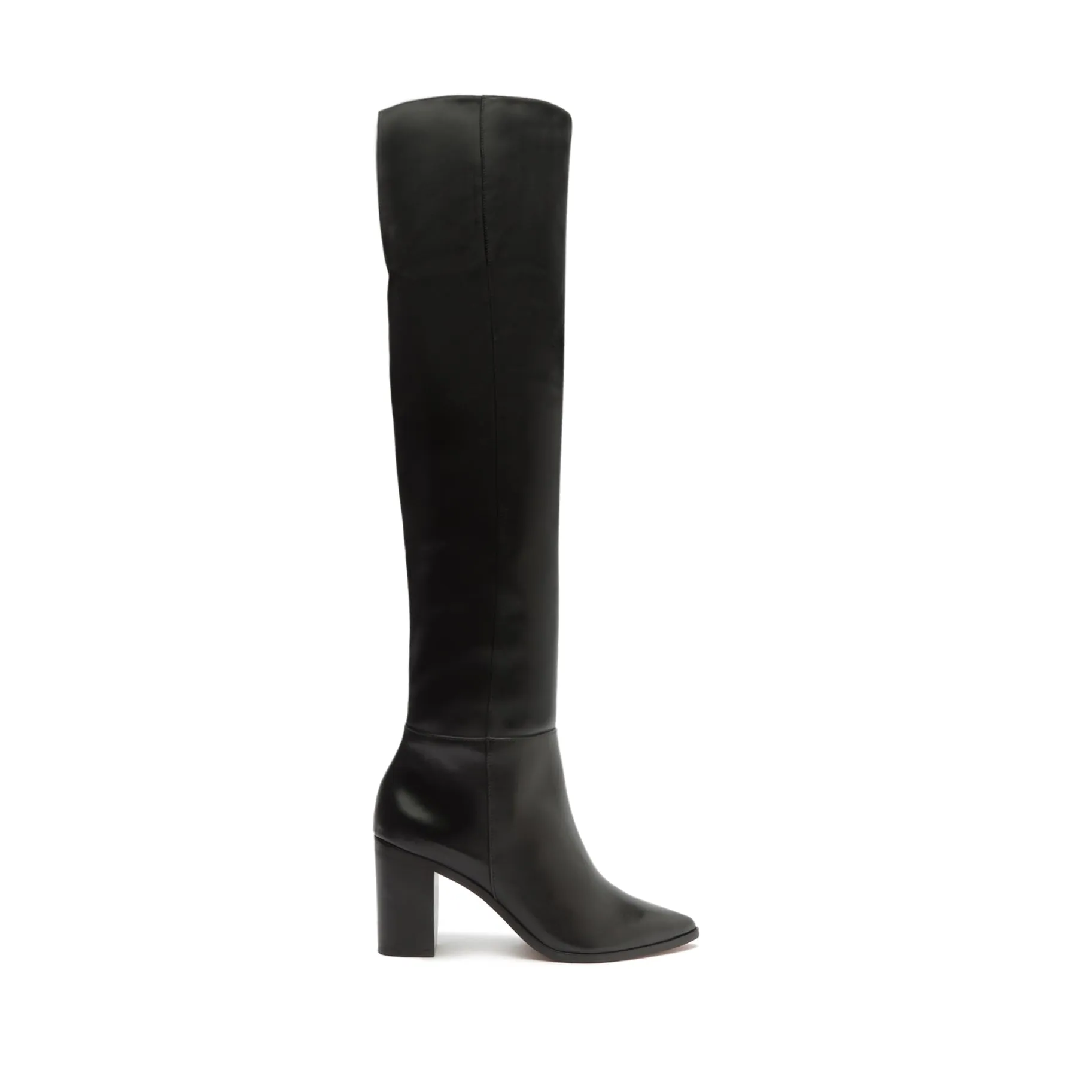 Magali Block Over the Knee Leather Boot