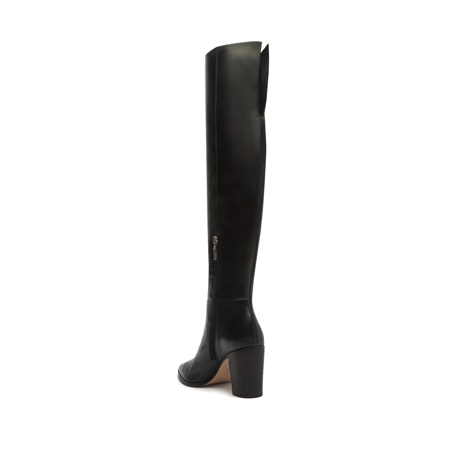 Magali Block Over the Knee Leather Boot