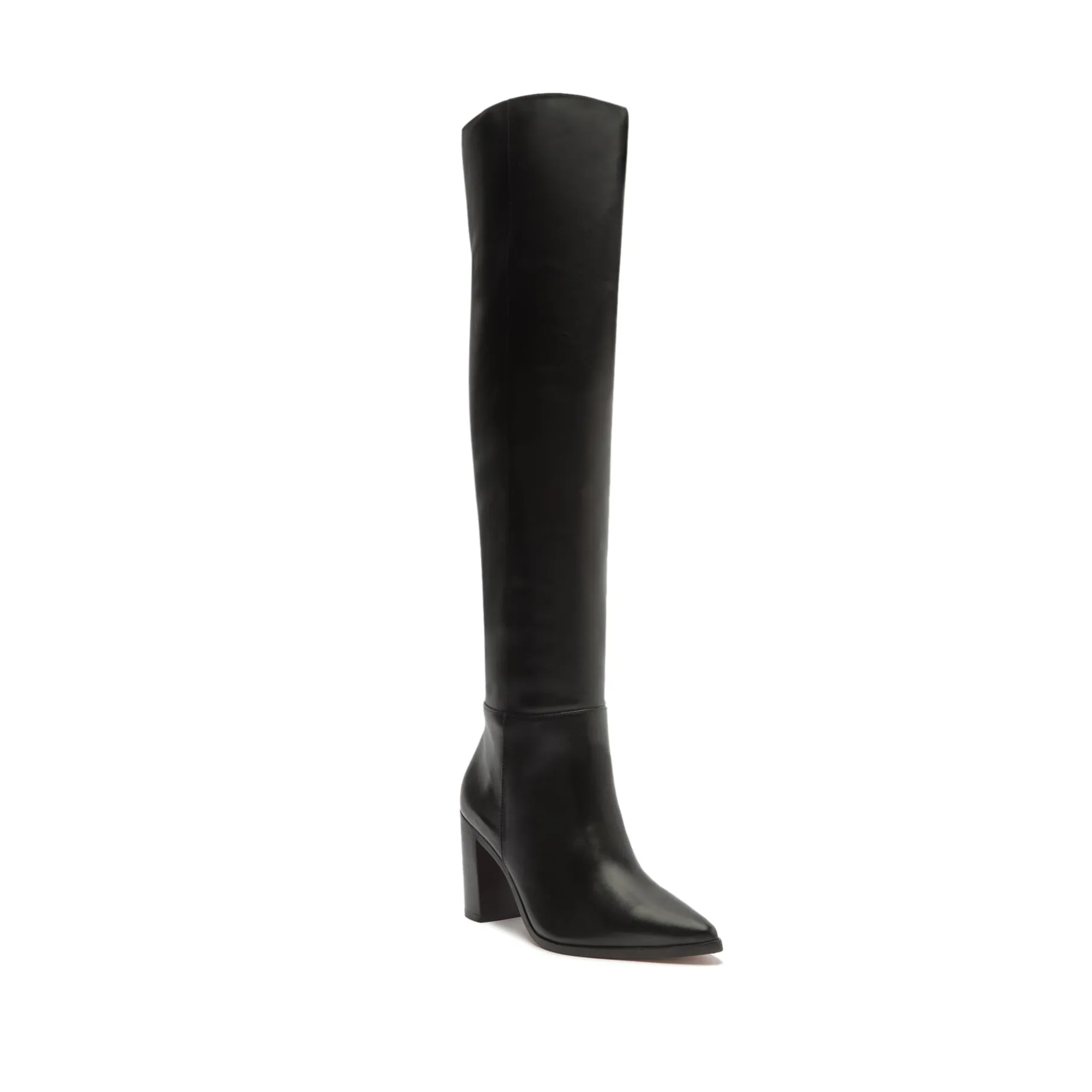 Magali Block Over the Knee Leather Boot