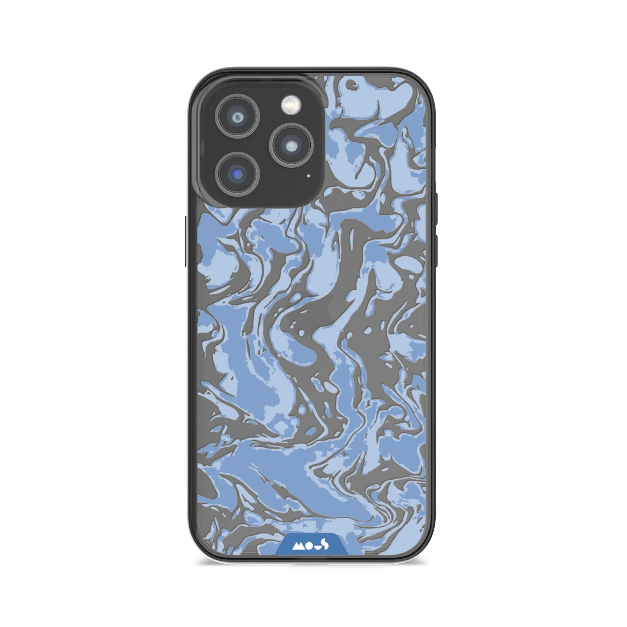 Marbled Sky Blue Printed Phone Case - Clarity