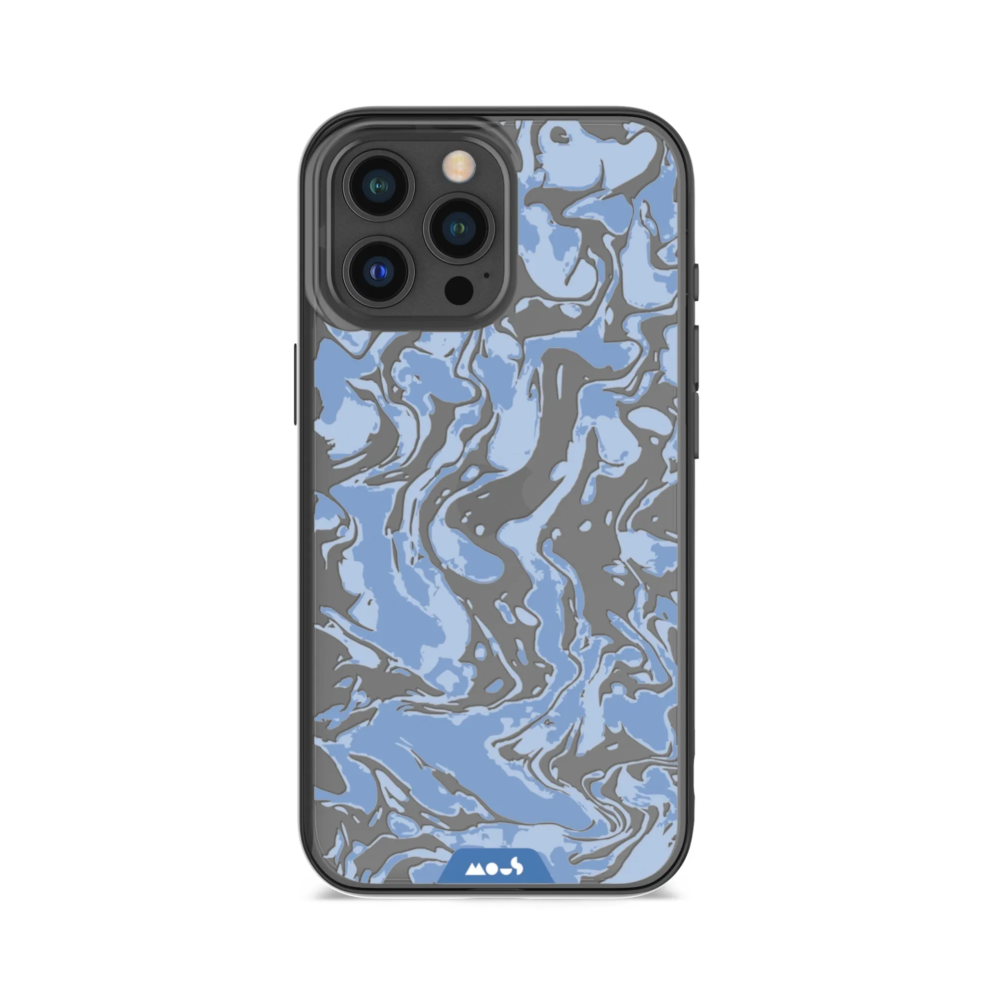 Marbled Sky Blue Printed Phone Case - Clarity