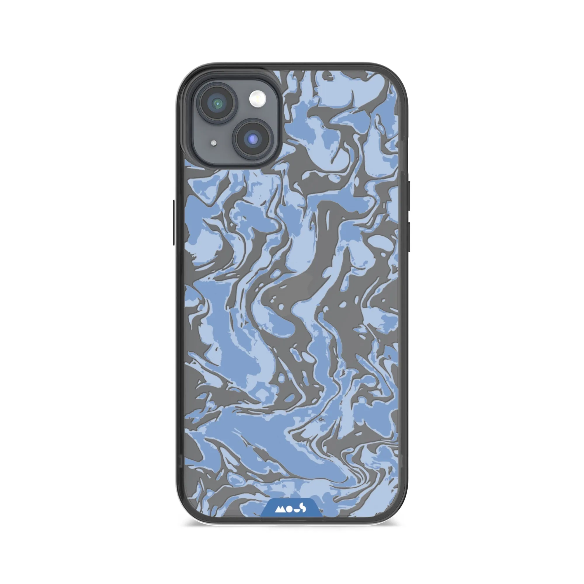 Marbled Sky Blue Printed Phone Case - Clarity