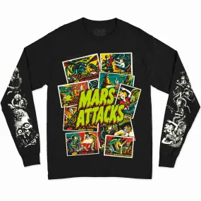 MARS ATTACKS: WAX PACK LEGACY - LONG SLEEVE SHIRT (GLOW IN THE DARK)