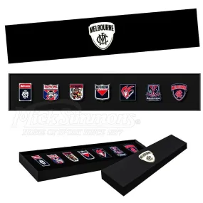 Melbourne Demons AFL Evolution Series Collection Team Metal Logo Pin Set Badge