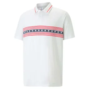 Men's Puma Golf Volition Freedom Stripe Polo