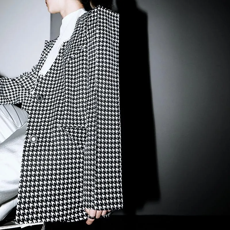 Mikazuki Houndstooth Blazer