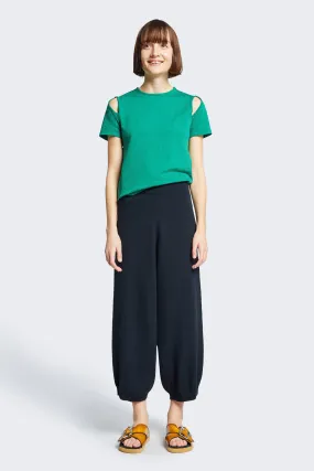 Opaque Knit Pant Black