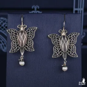 Oxidized Butterfly Earring - 2742