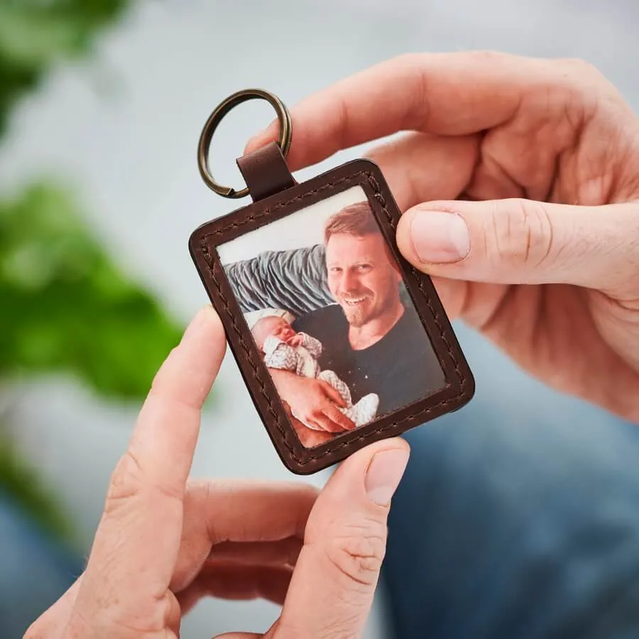 Personalised Leather Key Ring for Mums