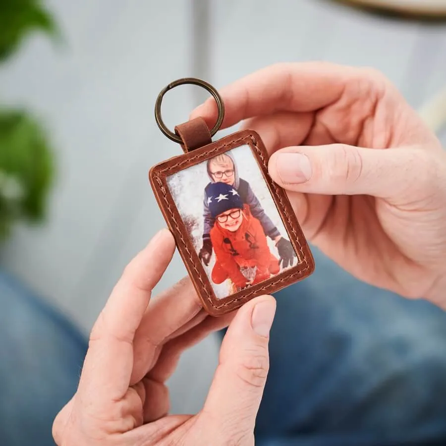 Personalised Leather Key Ring for Mums