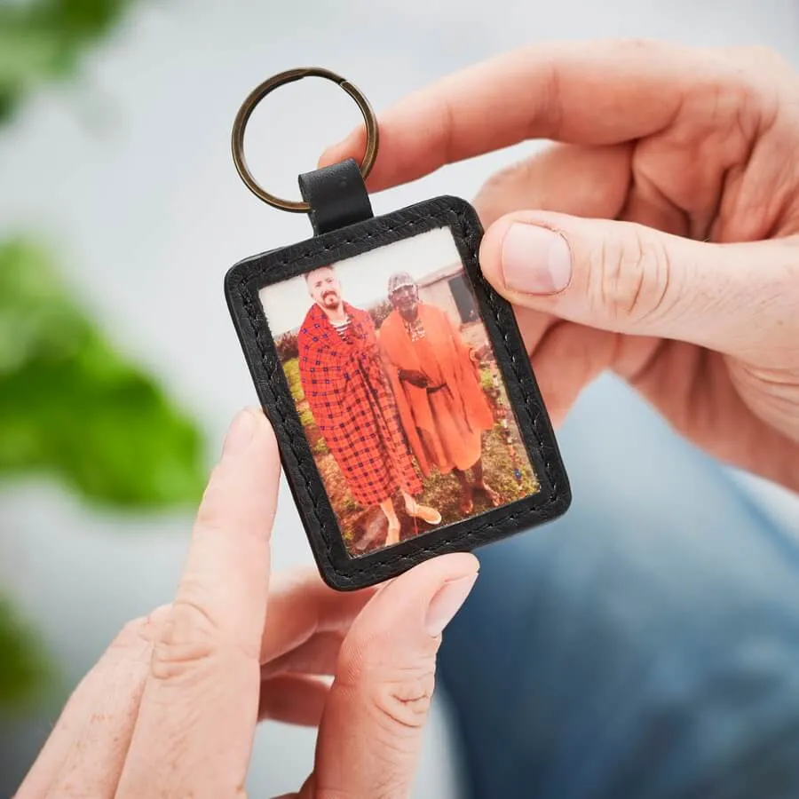 Personalised Leather Key Ring for Mums