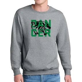 Port & Company® Core Fleece Crewneck Pocket Sweatshirt - Wolverine Dancer