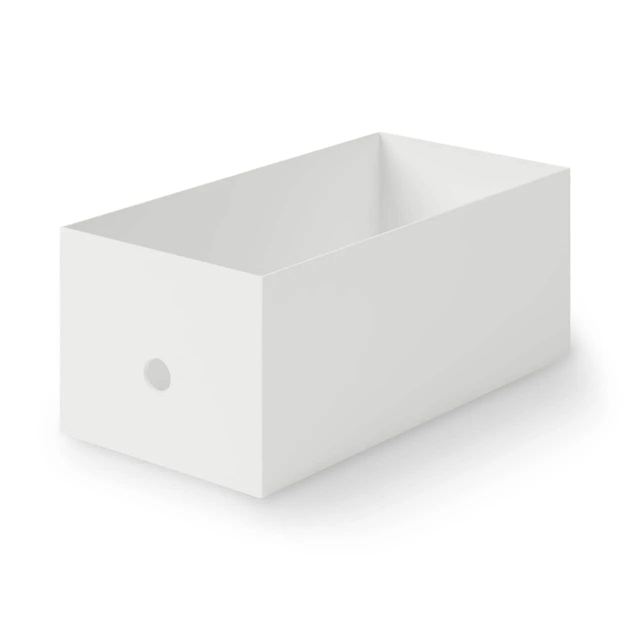 PP File Box - White Grey 1/2 Wide