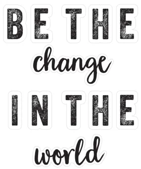 "Be The Change" | Classroom decor | Woodland Whims | UPRINT | Schoolgirl Style