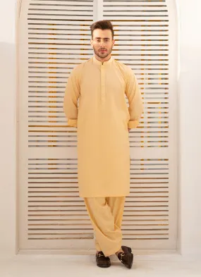 Samarkand Beige Melange Shalwar Kameez