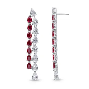 Sapphira Earrings (Ruby)