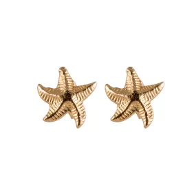 Starfish Stud Earrings in Gold