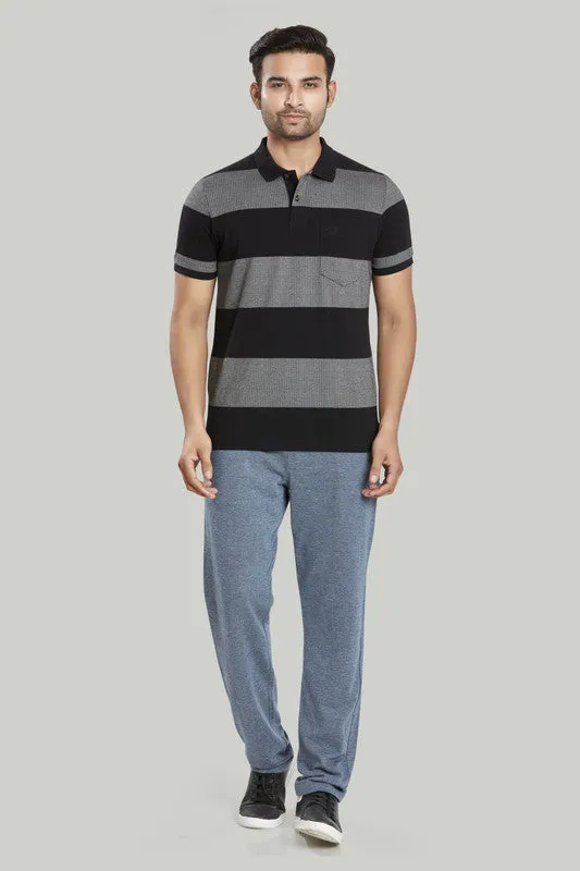 Stripe Jacquard Polo