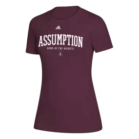 T-shirt - Maroon - Adidas Dry Fit - Home of the Rockets (Ladies, Unisex and Youth)