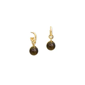 Tamara Earring Drops Yellow Gold - Labradorite