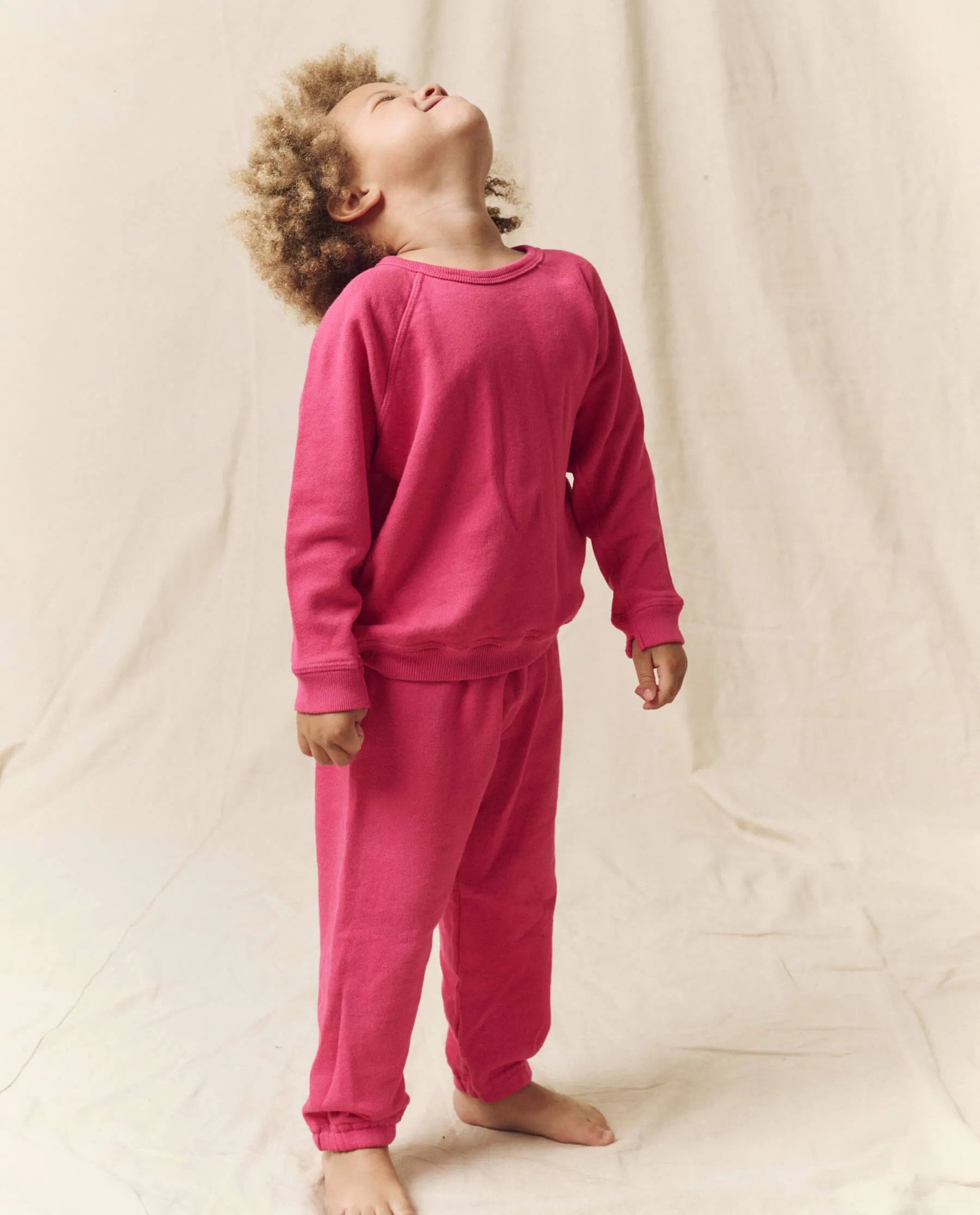 The Little Stadium Sweatpant. Solid -- Fuchsia