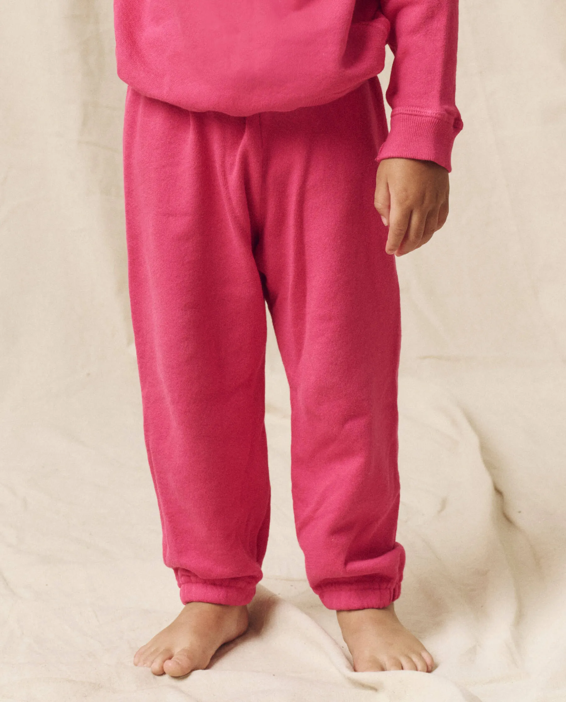 The Little Stadium Sweatpant. Solid -- Fuchsia