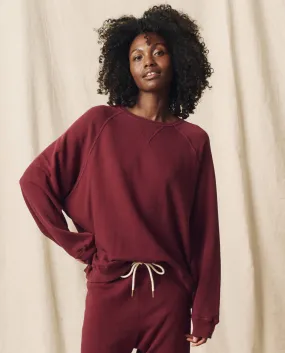 The Slouch Sweatshirt. Solid -- Mulled Wine