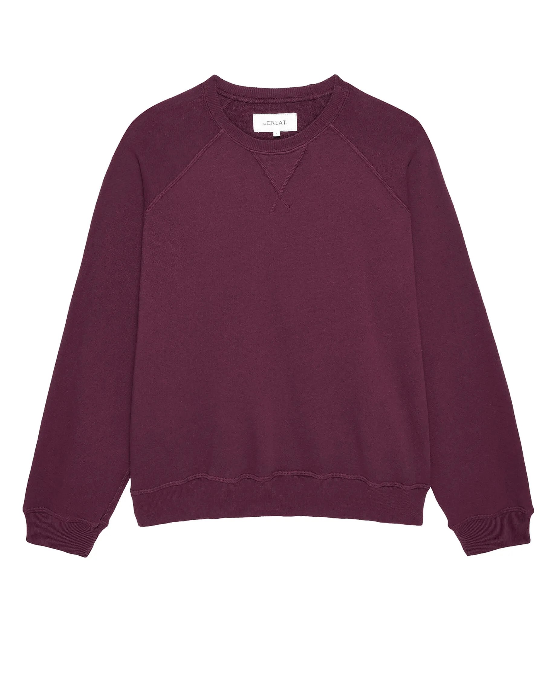 The Slouch Sweatshirt. Solid -- Mulled Wine