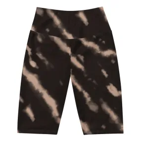 Tie Dye Biker Shorts- Tan