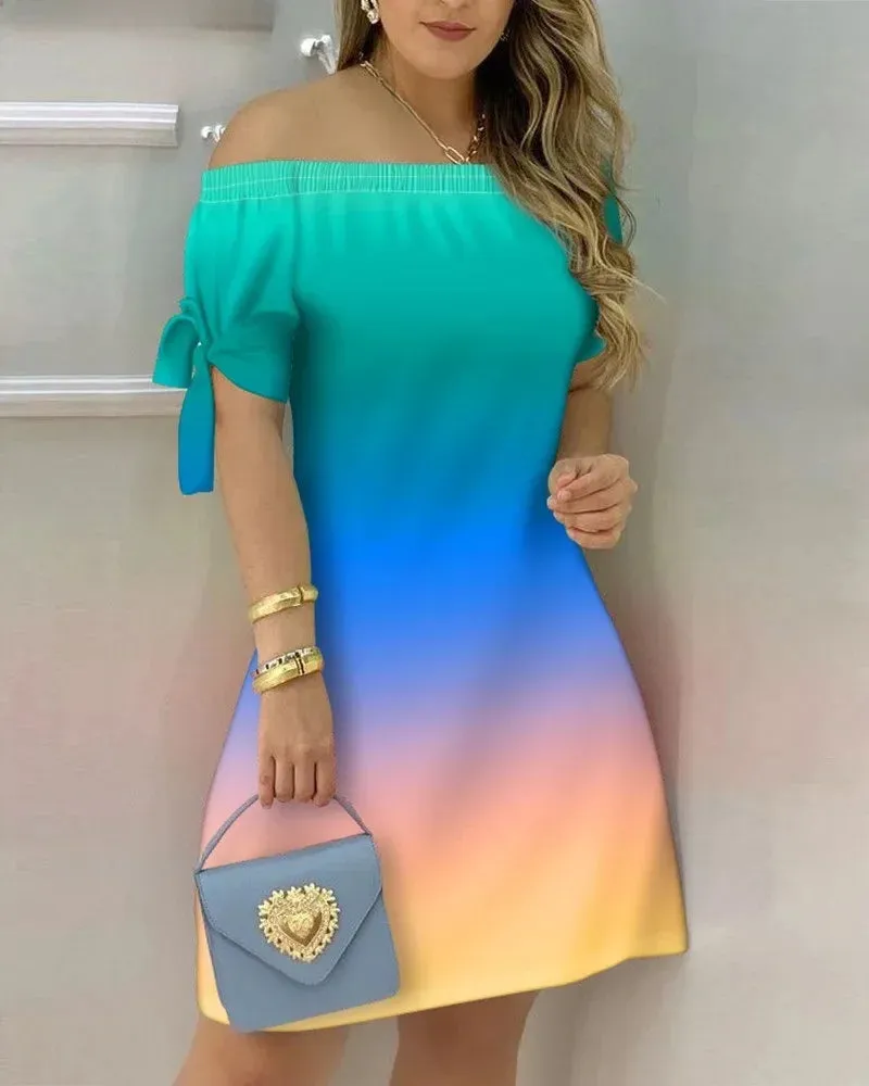 Vestido Elegante com Estampa