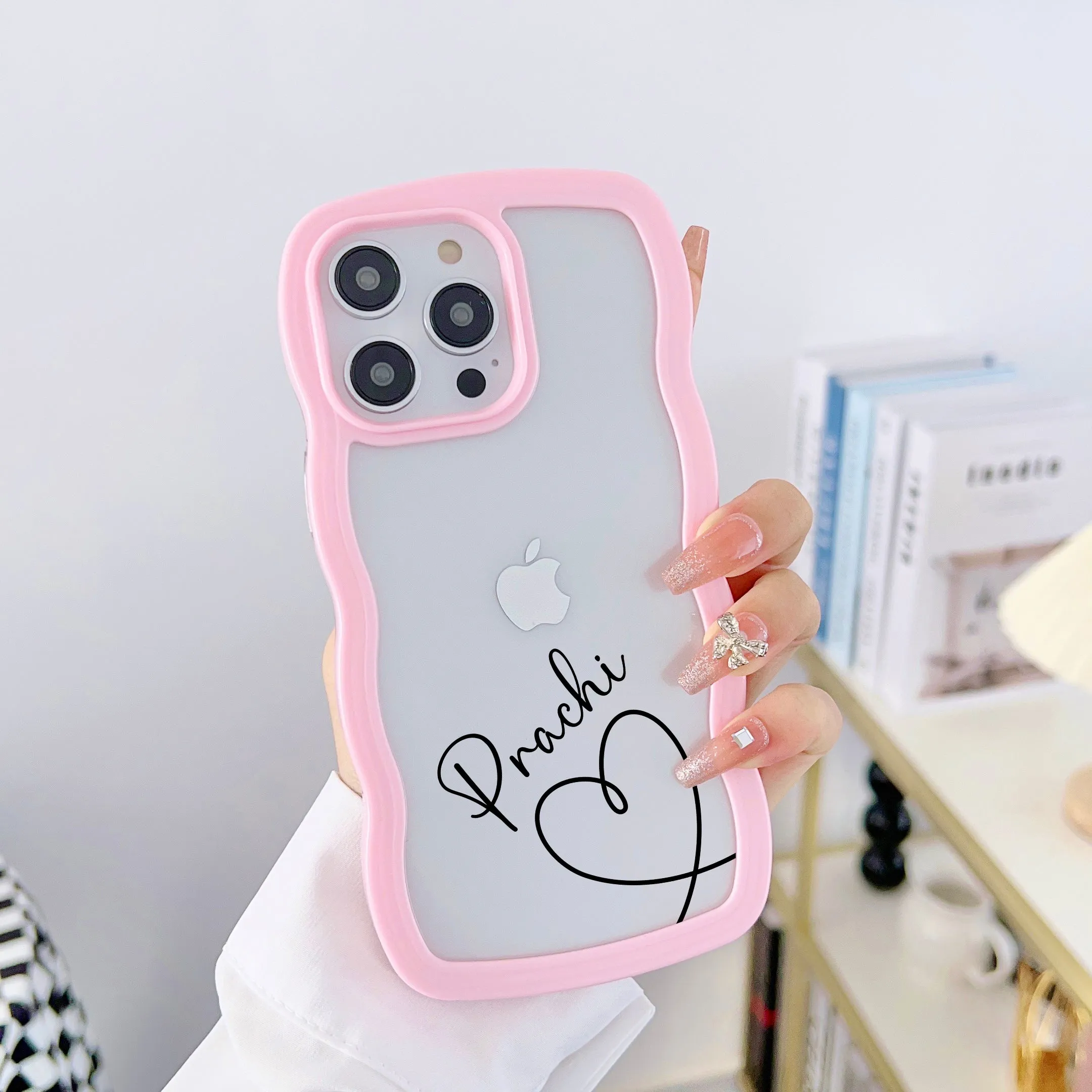 Wawy Style Customised Silicon Case for iPhone  ( Pink )