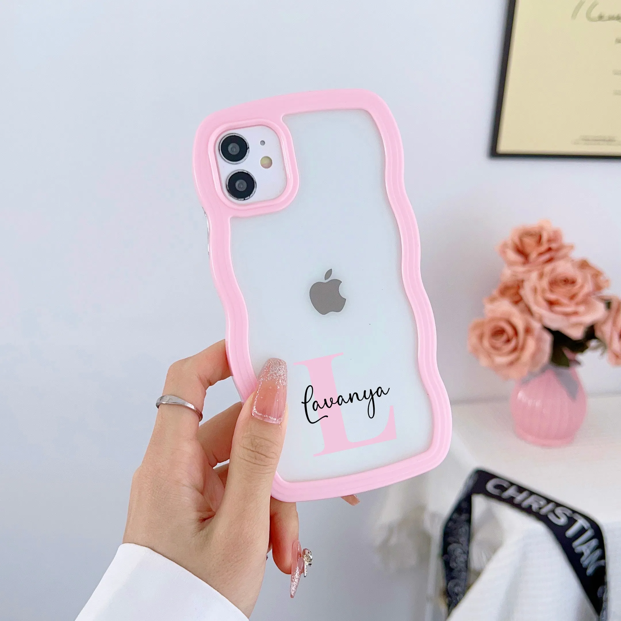 Wawy Style Customised Silicon Case for iPhone  ( Pink )