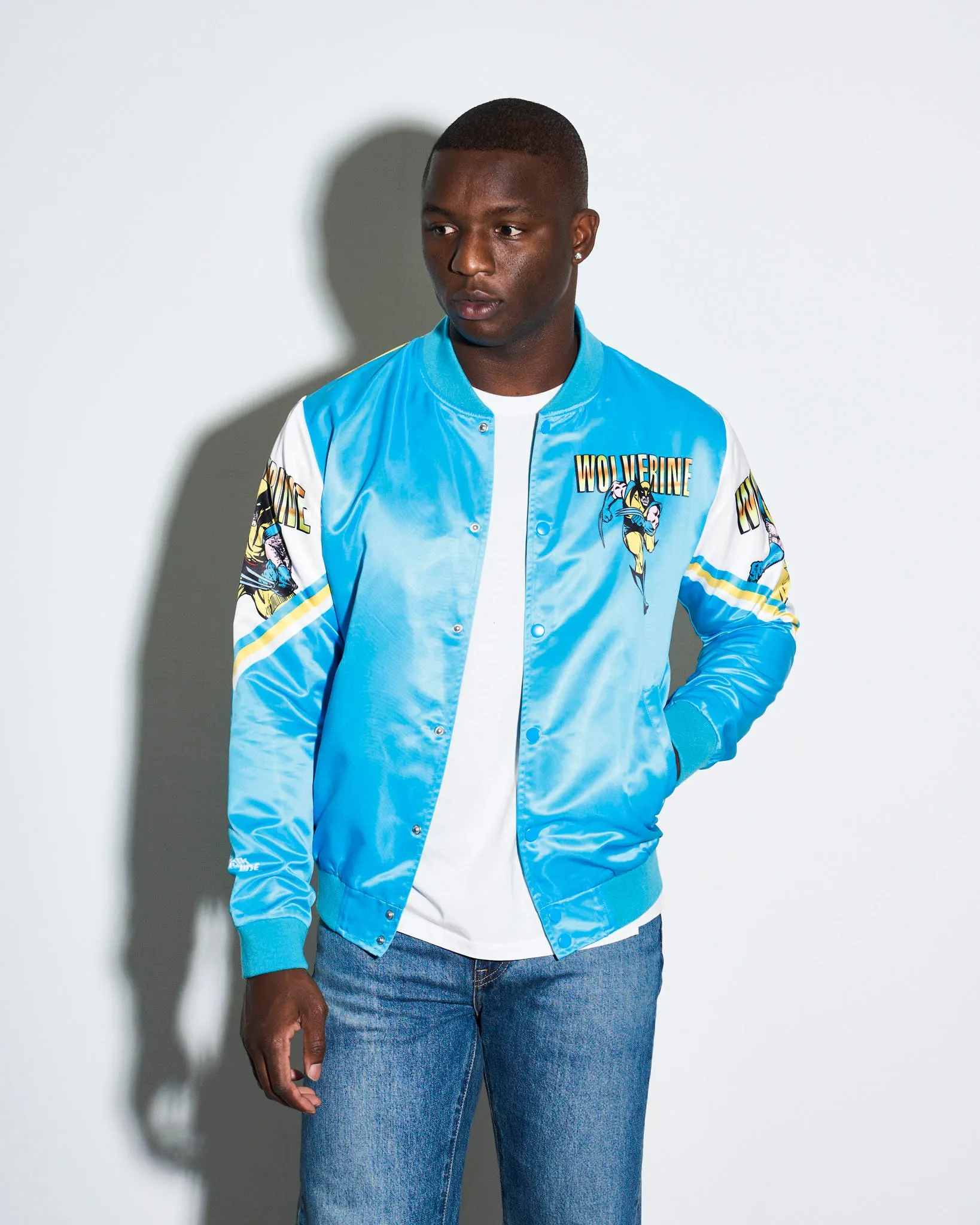 Wolverine Classic Blue Fanimation Satin Jacket