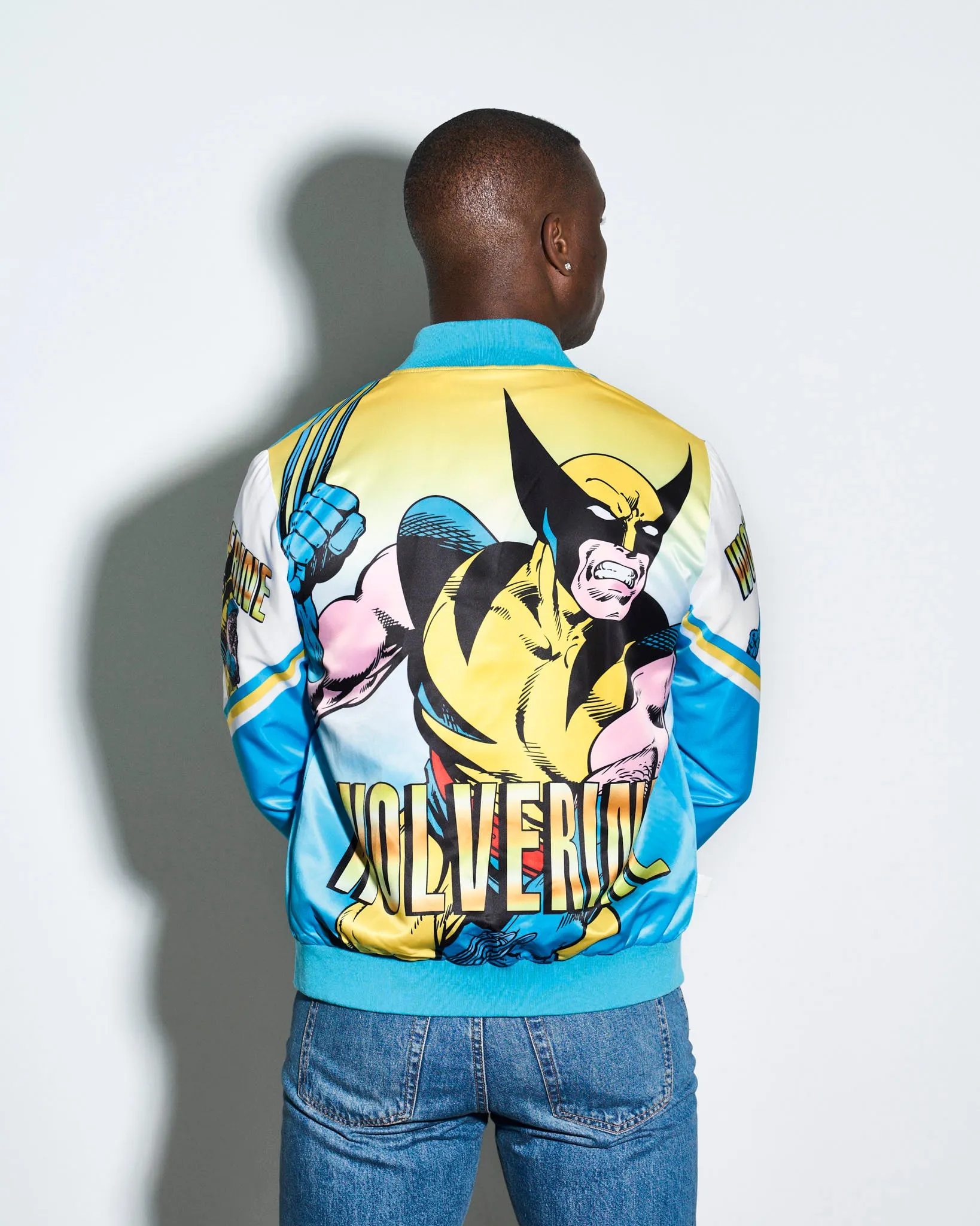 Wolverine Classic Blue Fanimation Satin Jacket