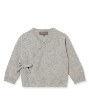 Wrap Cashmere Cardigan Fumo Grey