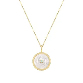 ZODIAC PISCES MOTHER OF PEARL NECKLACE